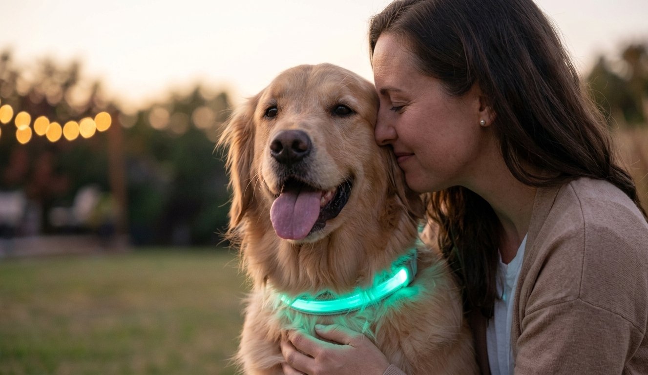 How an LED Dog Collar Can Help Save Your Dog from Road Danger